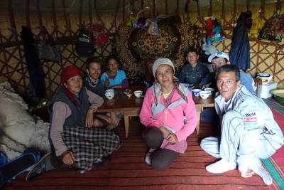 Zu Besuch in einer Jurte