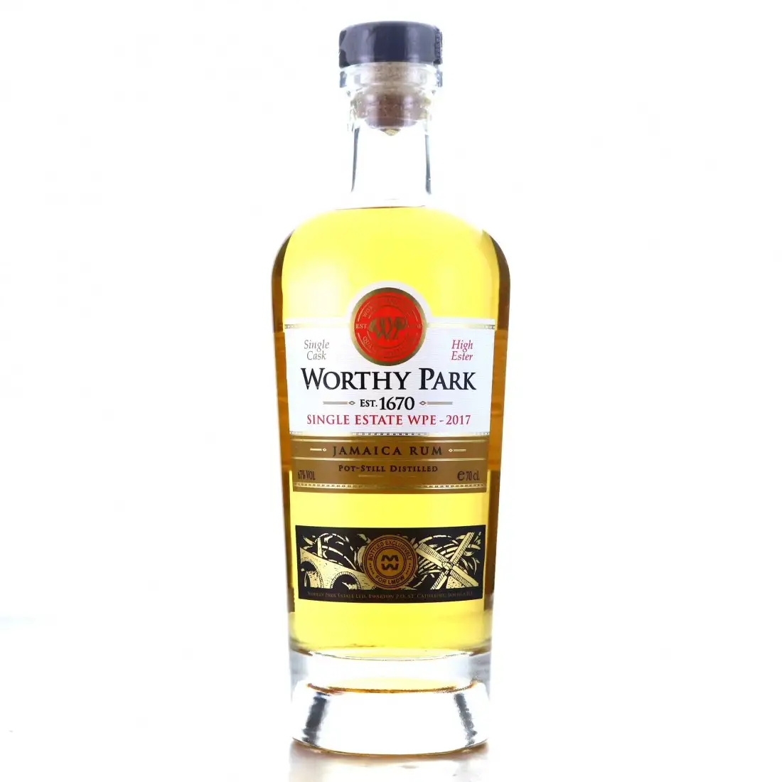 Image of the front of the bottle of the rum Single Estate LMDW WPE
