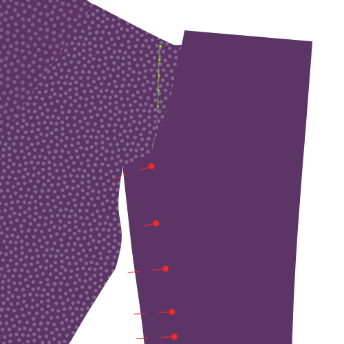 Pin together the inner leg seam