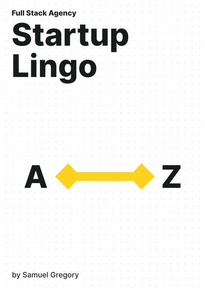Startup Lingo Book by Samuel Gregory