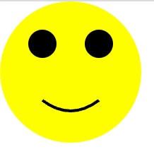 ChatGPT drawing a yellow smiley face