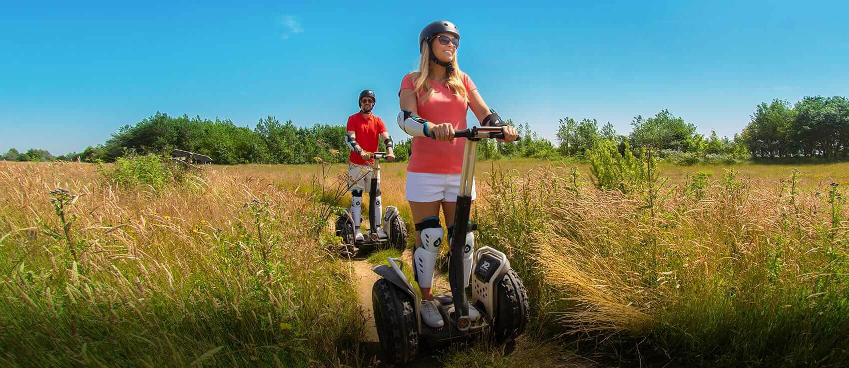 Enjoying the segways at Potters Resort