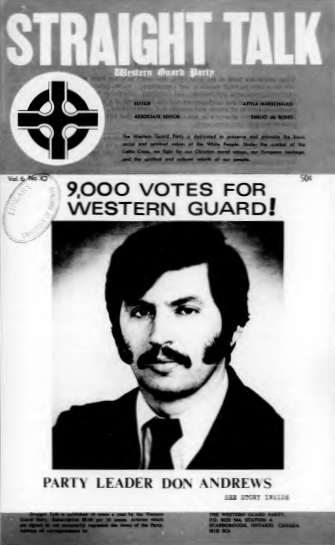 Western Guard Party Leader Don Andrews