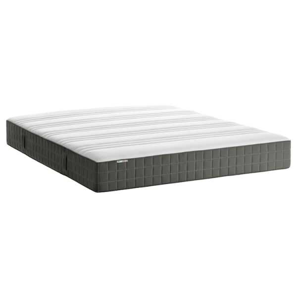 HÖVÅG Pocket sprung mattress, medium firm/dark grey, Standard King