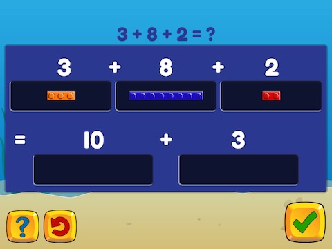 Apply the associative property to add and subtract three numbers within 20 Math Game