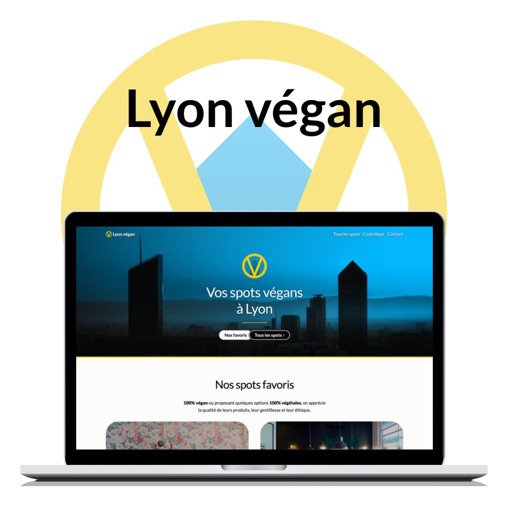 Capture d’écran du site de Lyon Végan