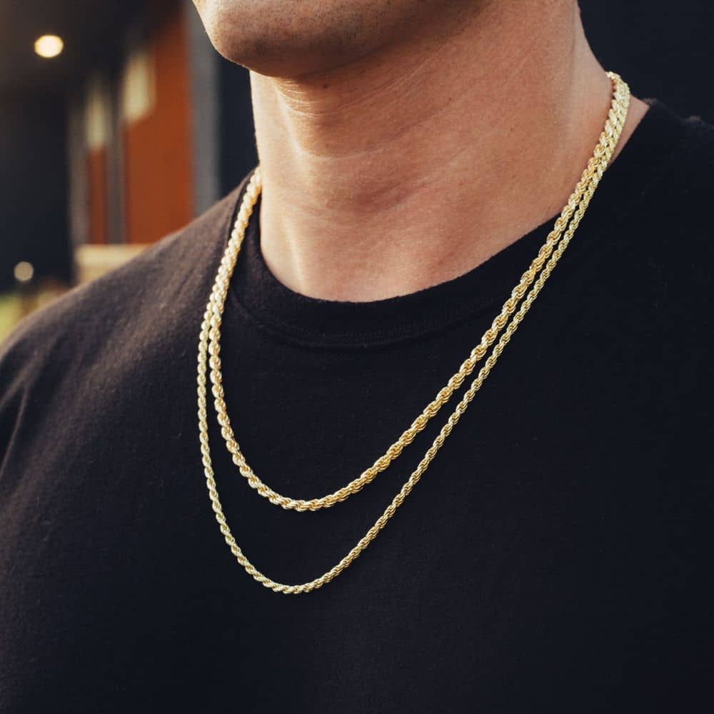 Rope Stack Thick + Regular Gold Chain Set JAXXON