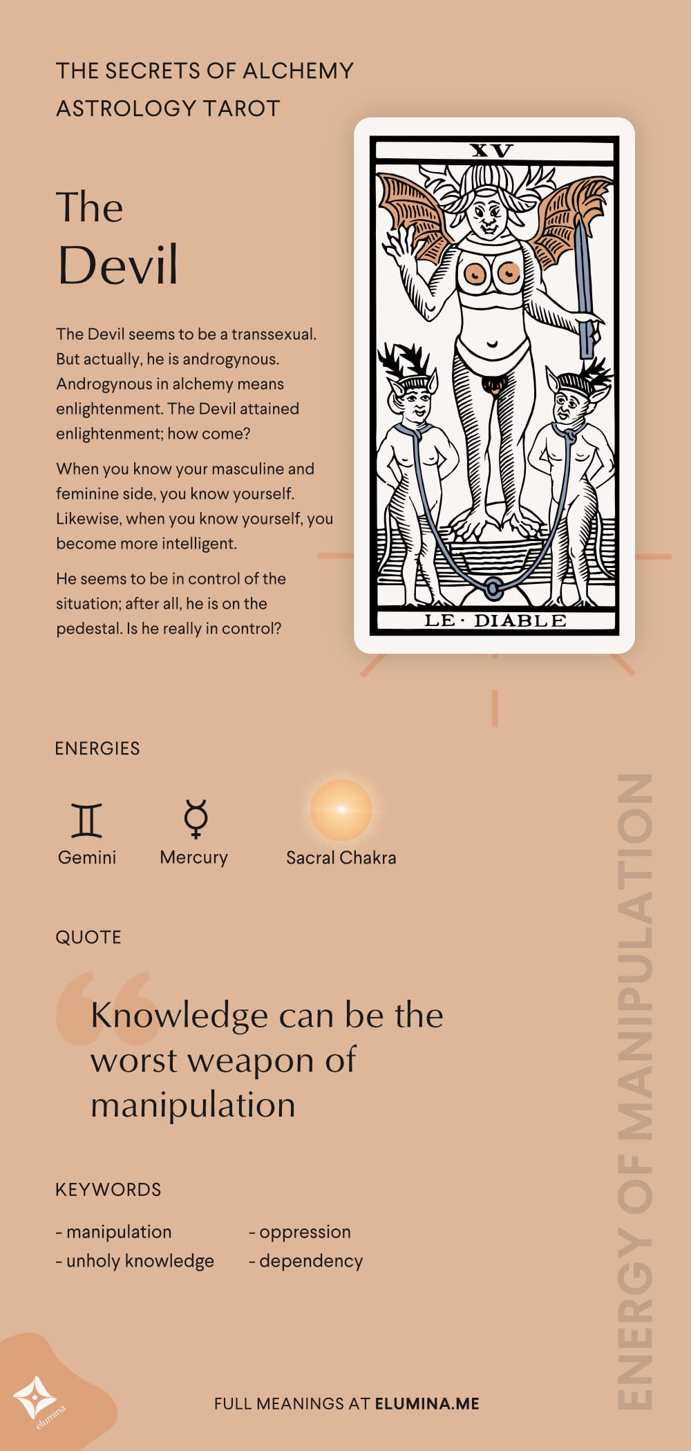 The Devil Meaning In Astrology Tarot Gemini Card Elumina Blog
