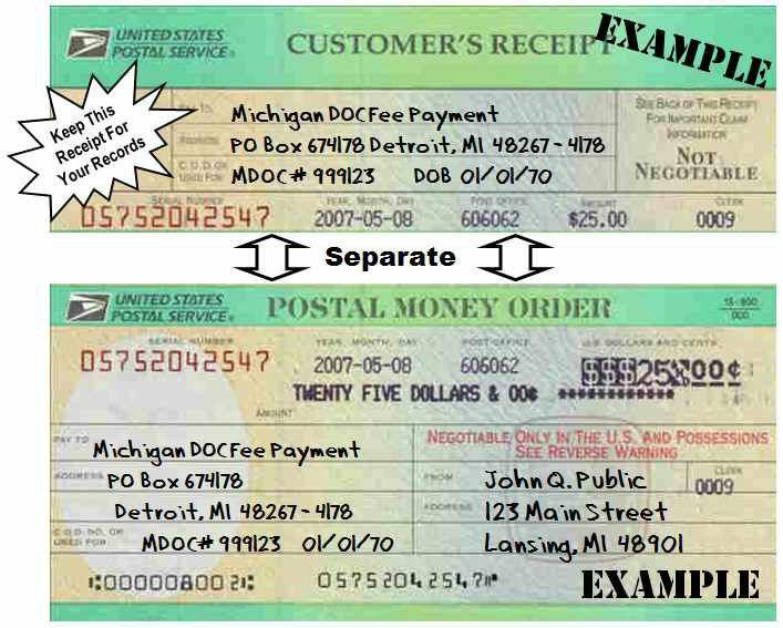Figure 4. A US Postal Money Order.