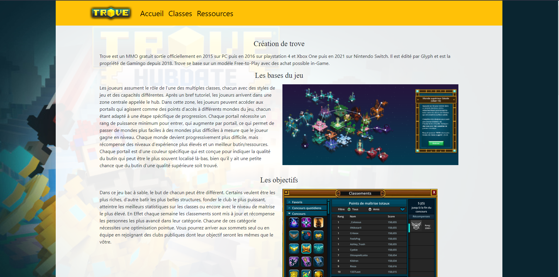 Screen site fait avec bootstrap