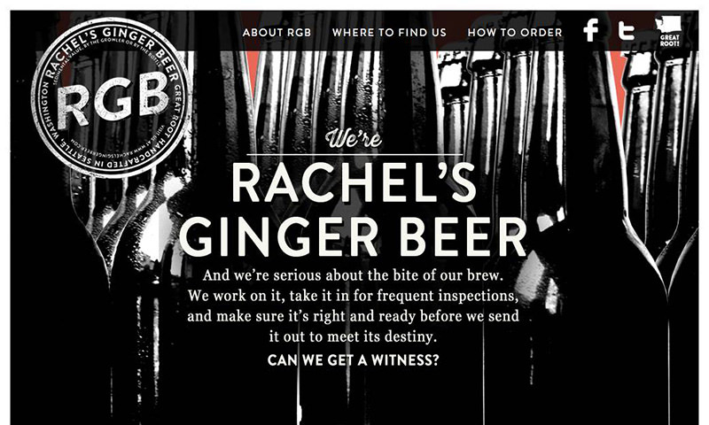 Rachel's Ginger Beer-Original Website