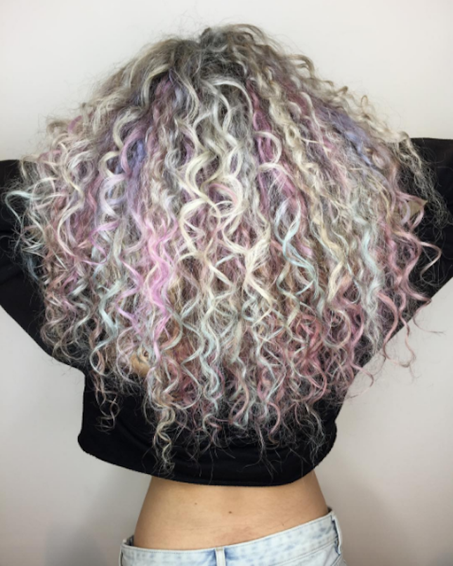 Curly Hair Dye Ideas Opal Hair