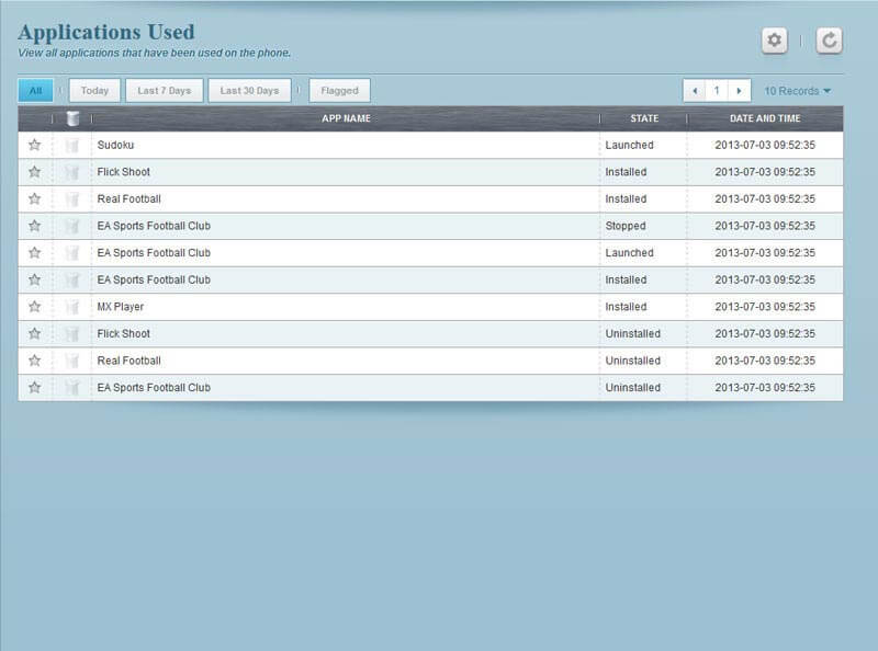 (Flexispy Demo) How To Tracker iPhone & Android phones (applications-used)