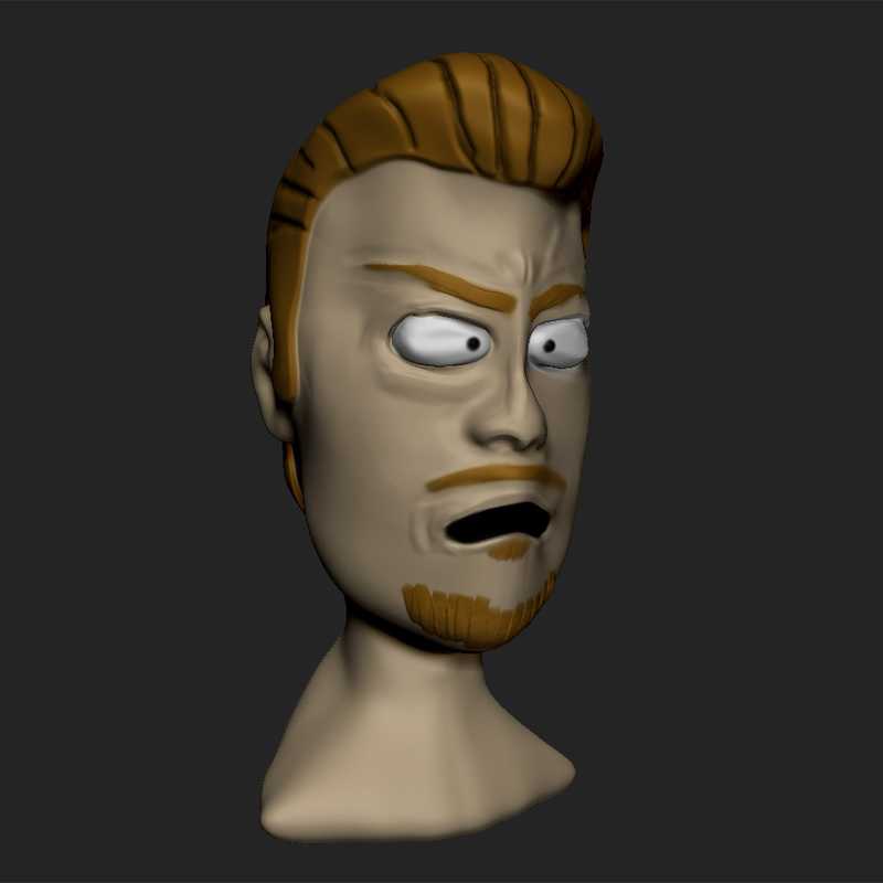 45 minute ZBrush speed sculpt of PC Prinicipal from South Park