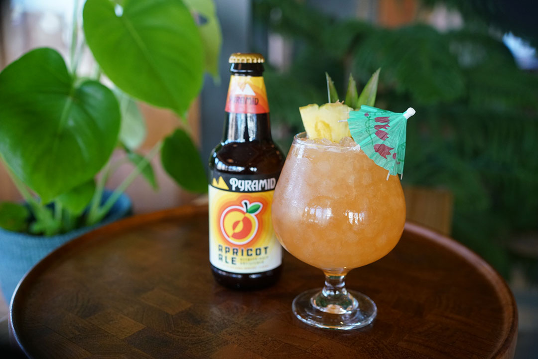 Apricot Ale Rum Beer Cocktail