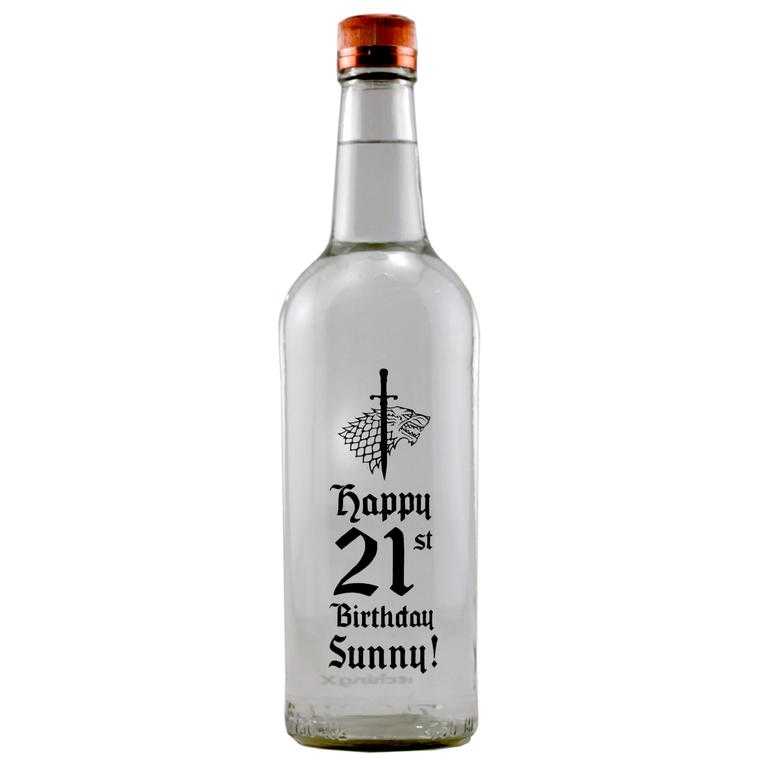Personalized Vodka Bottle