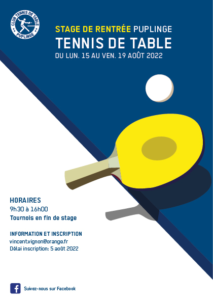 Stage de reprise