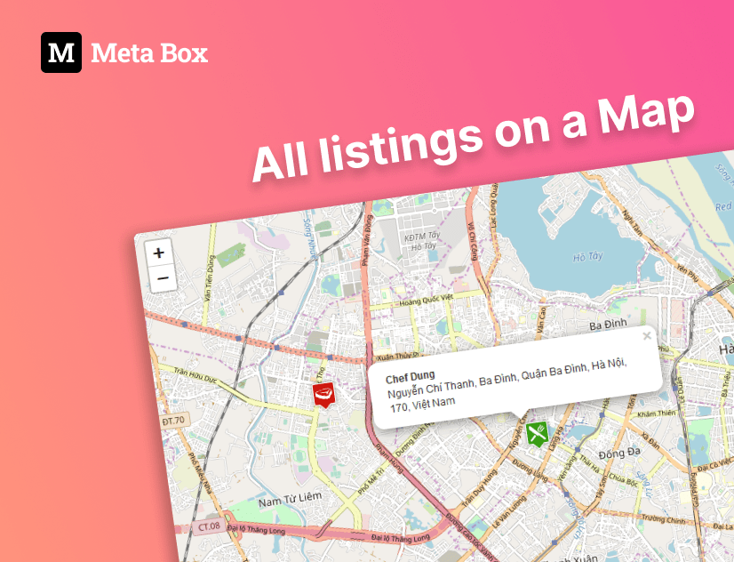 displaying all listings on a map