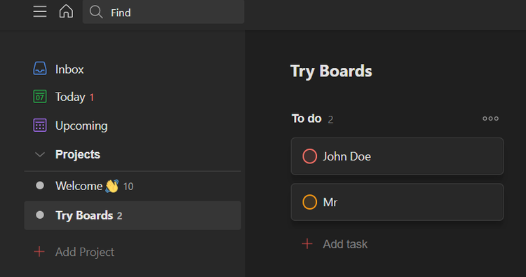 Task created automatically in Todoist