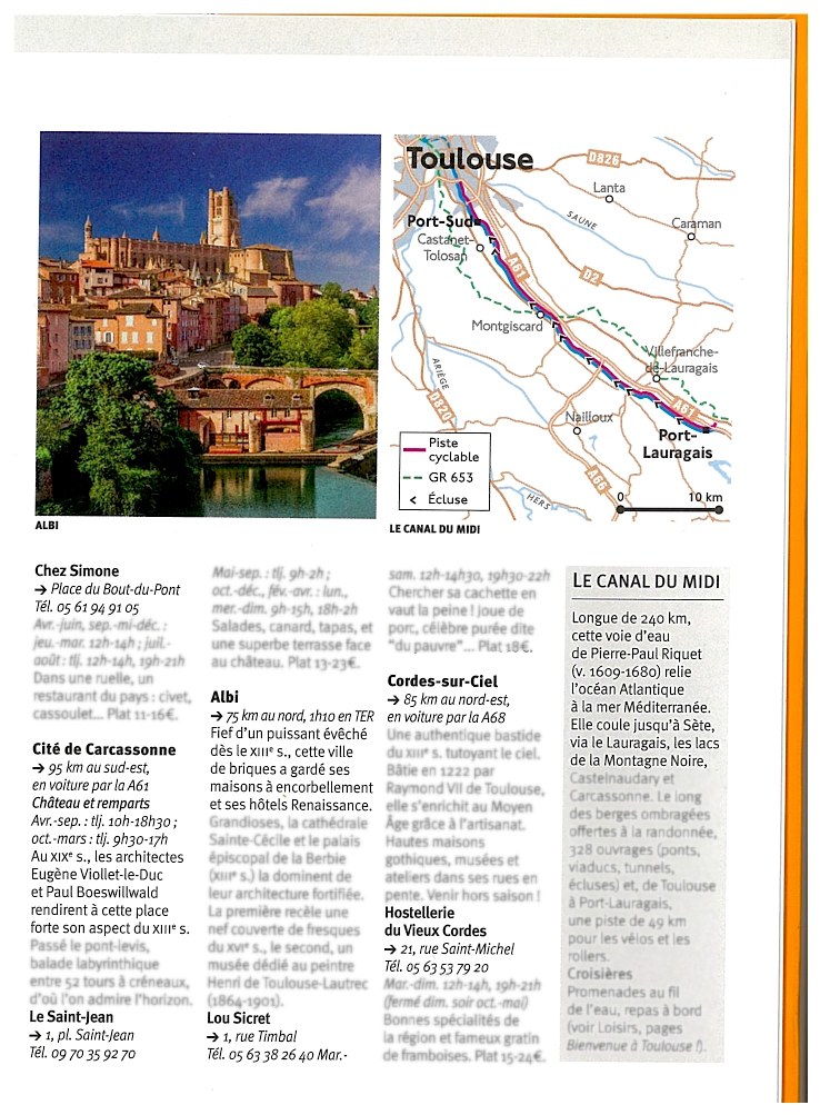 Extrait du guide de Toulouse