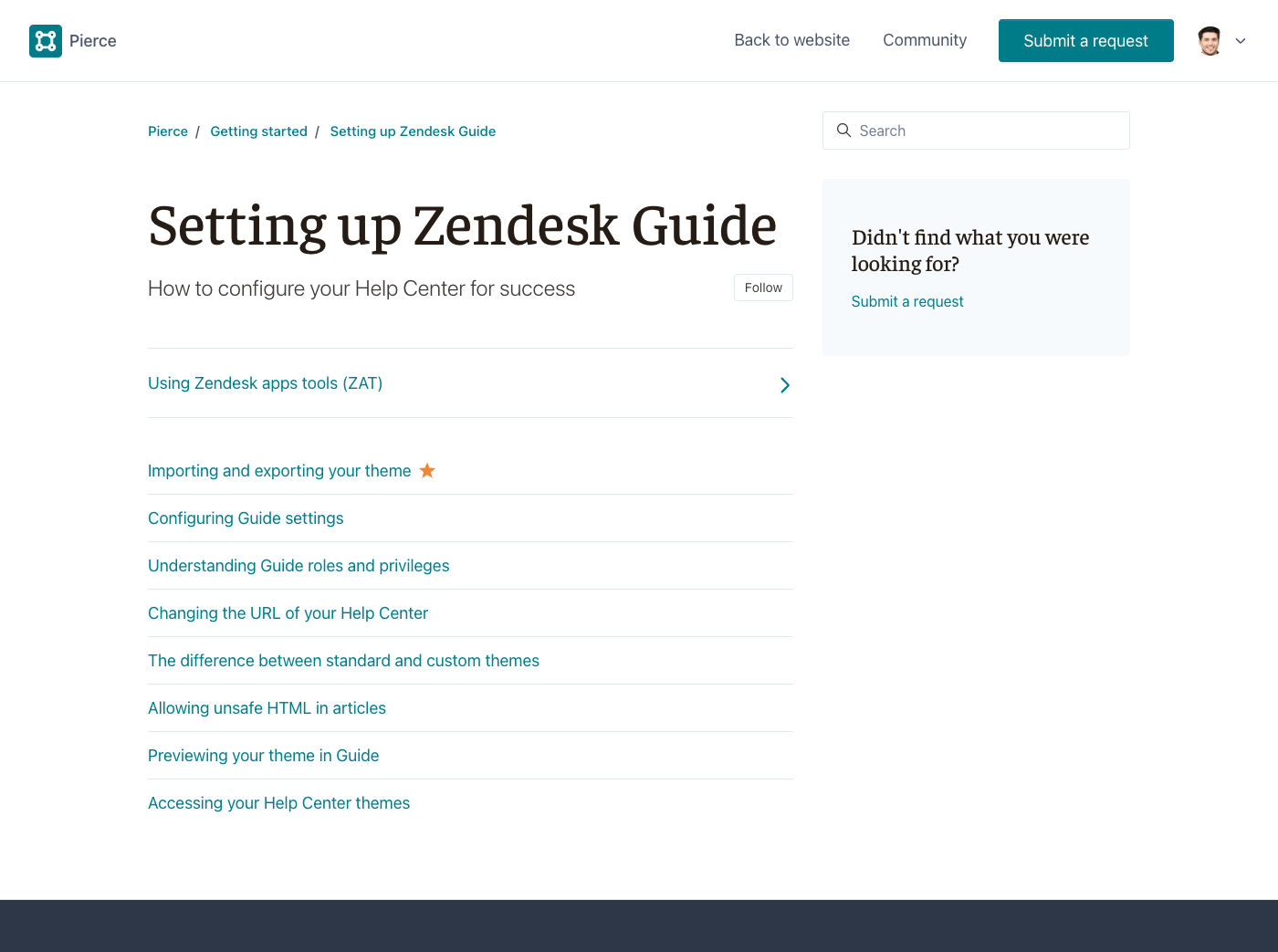 Pierce Zendesk Guide theme - Screenshot 3