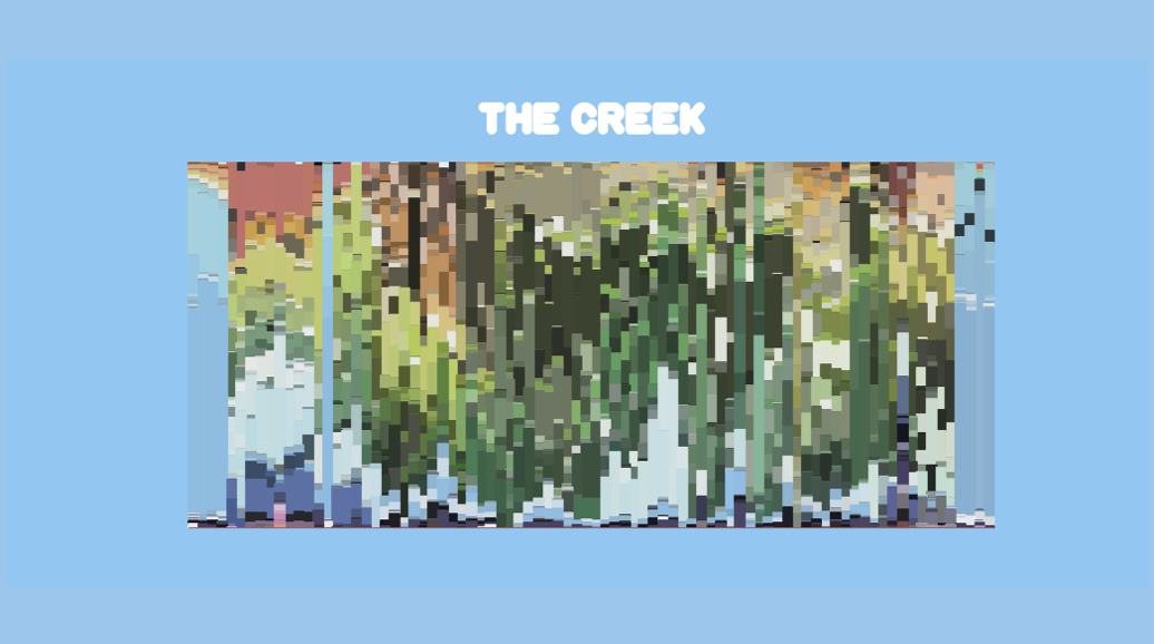 A study of colour composition in the Bluey episode of The Creek