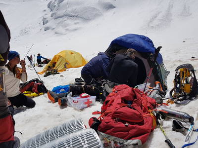Rettungsaktion im Camp 2