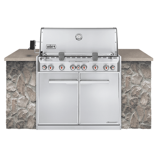 BBQ Weber Série Summit S-660 Encastrable Acier inoxydable