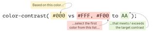 Optionally define a target contrast using color-contrast