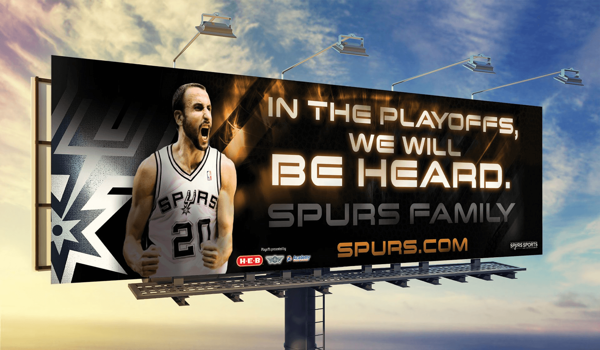 Spurs Playoff Billboard