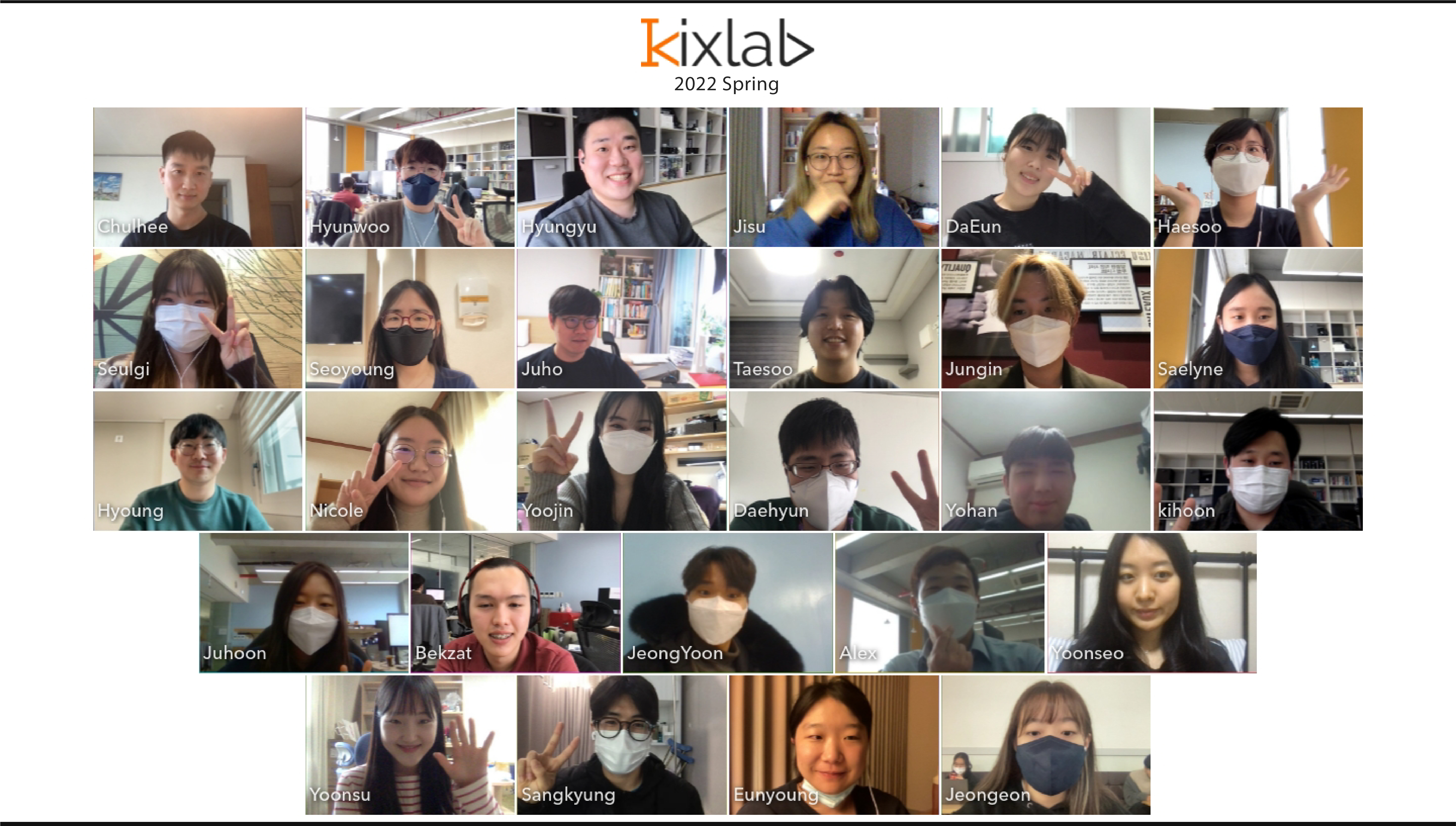 Photo of KIXLAB group, March, 2022