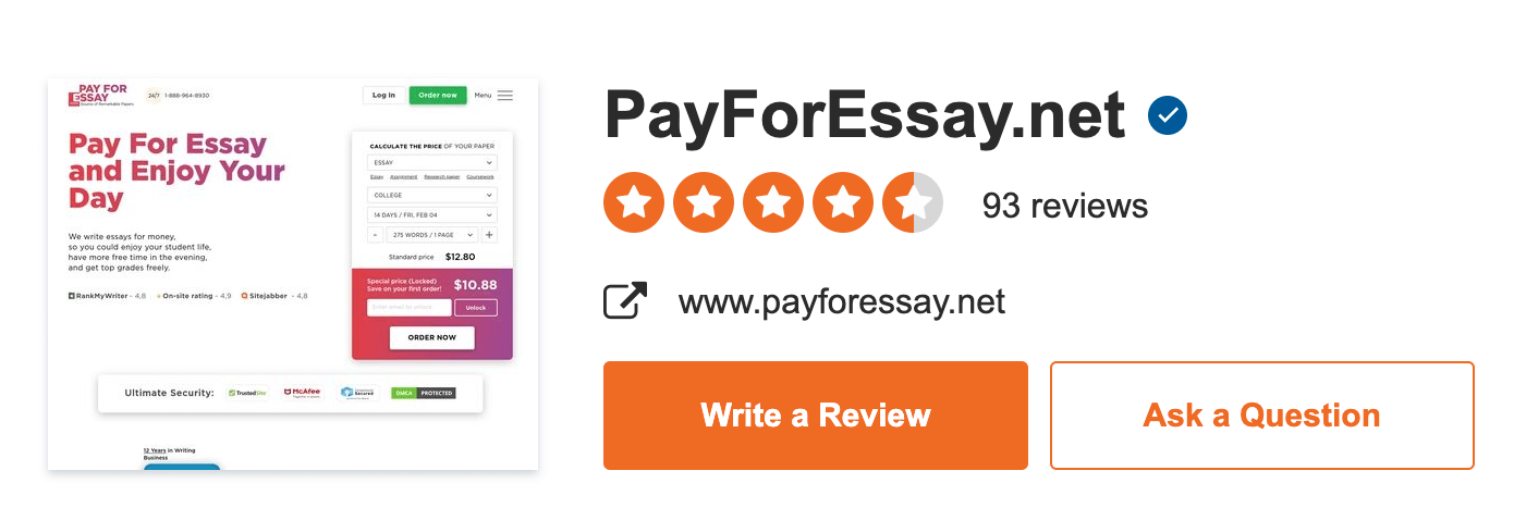 payforessay.net rating on sitejabber