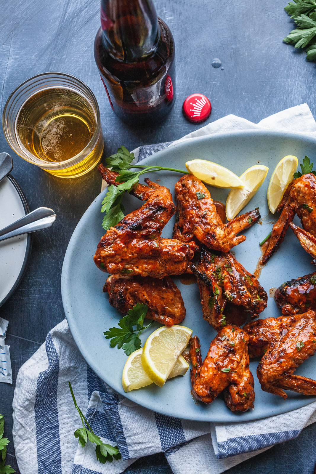 Grilled Party Wings With Cholula Butter