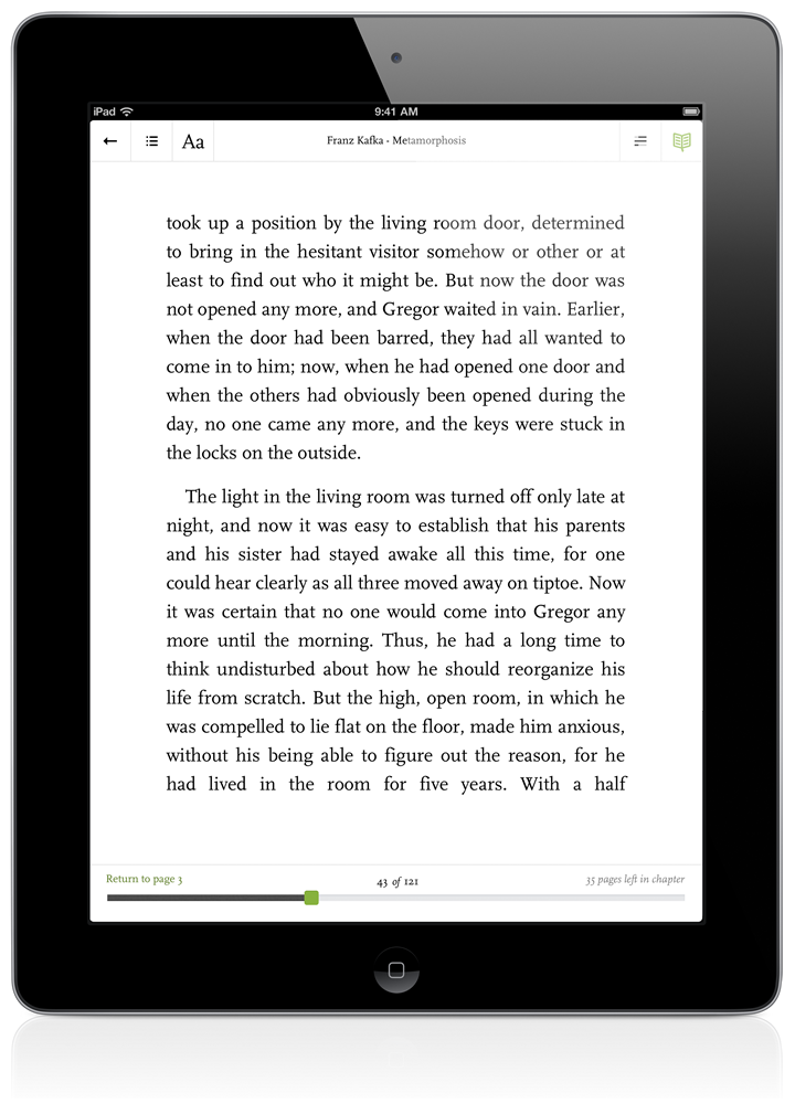 Readmill’s iPad app
