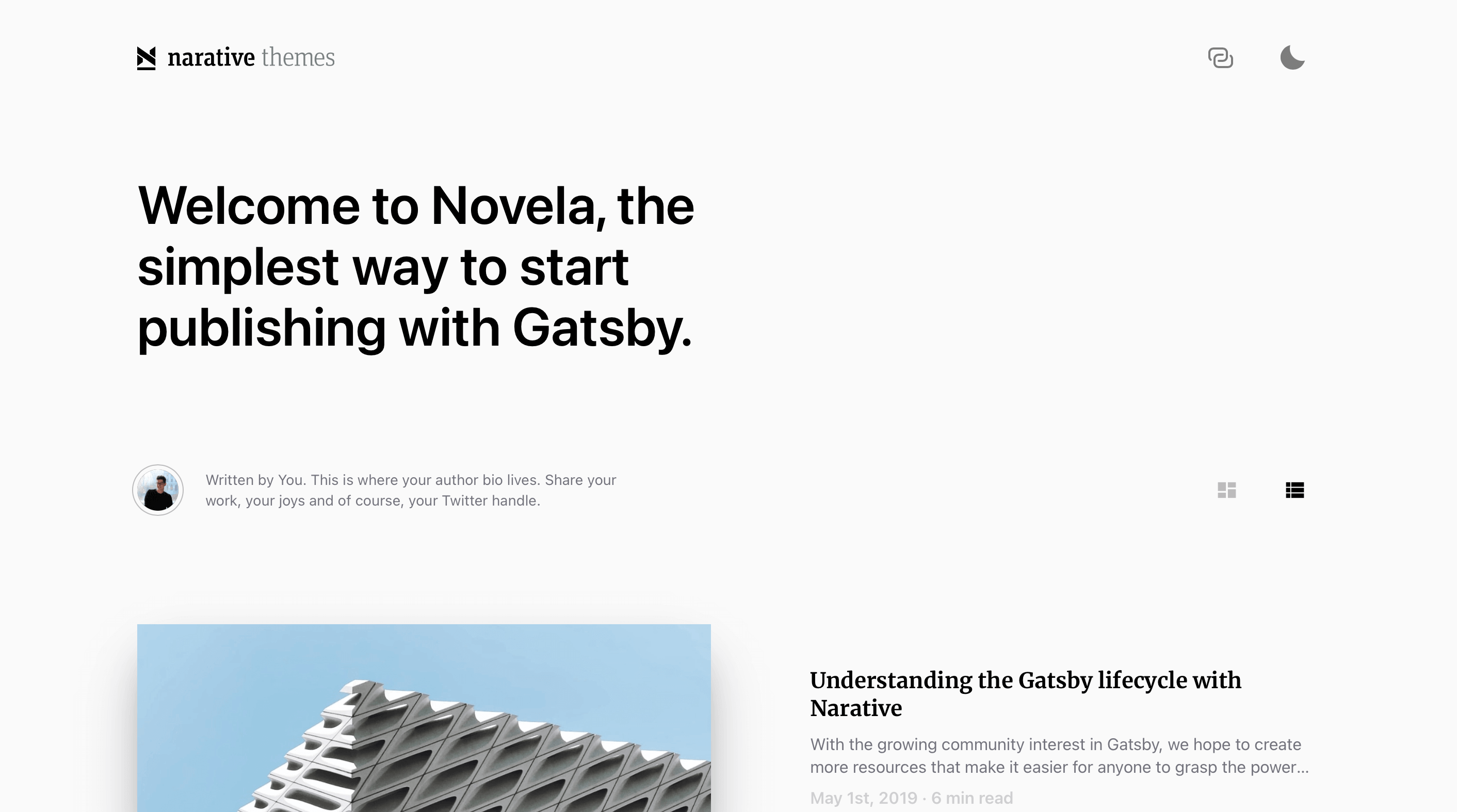 The Novela blog design, this is really good-looking