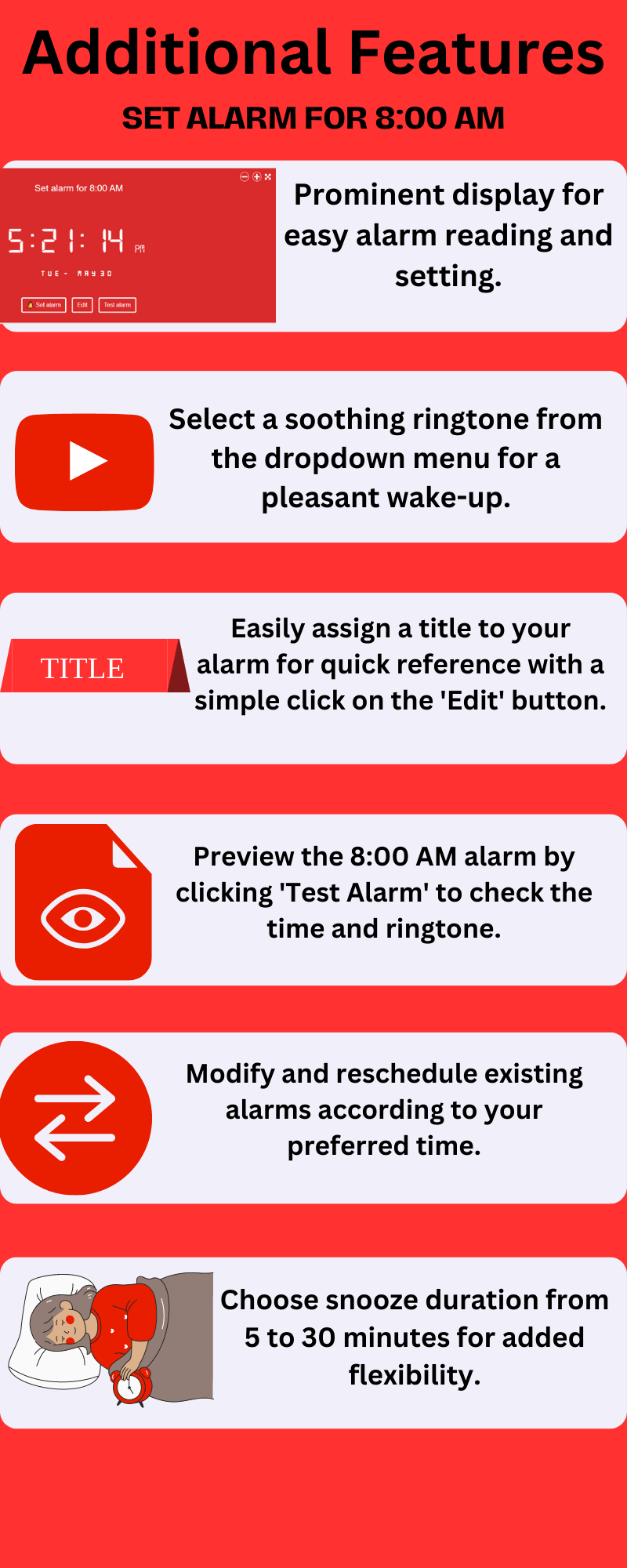 Set Alarm for 8 AM and Achieve Your Goals
