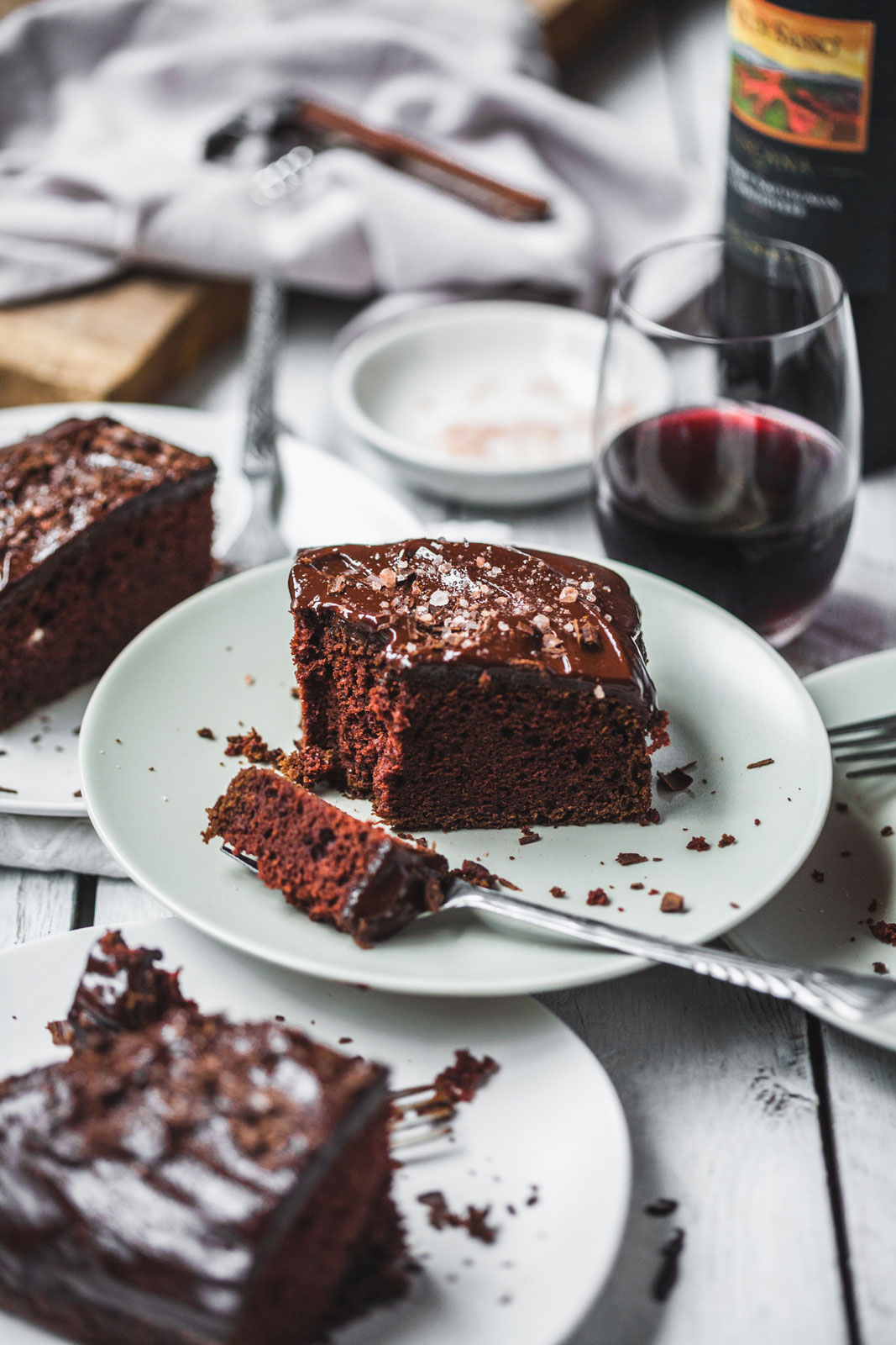 Decadent Chocolate Wine Cake