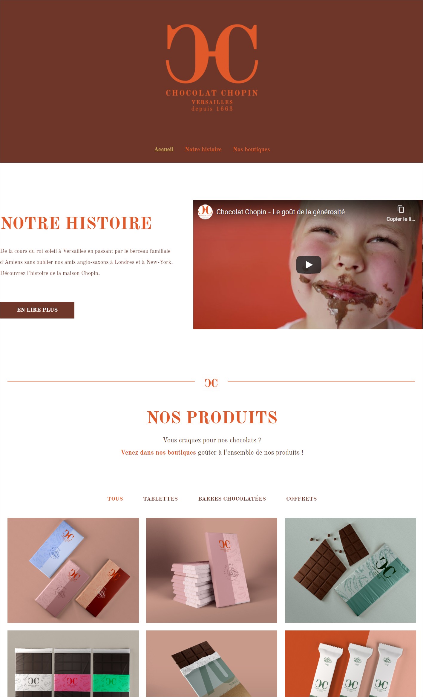 Site Chocolat Chopin