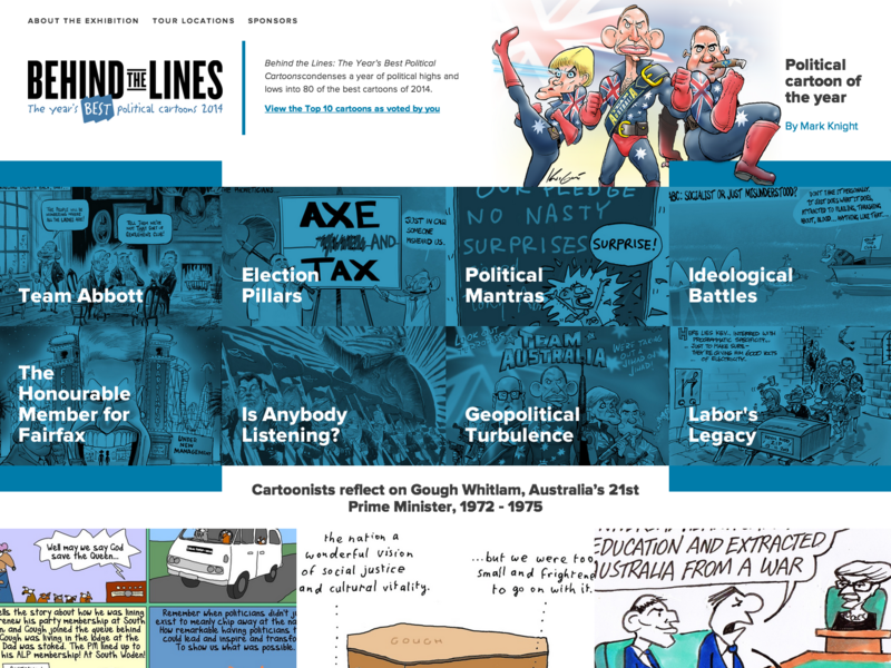 Behind the Lines 2014 website