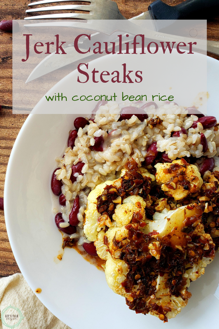 Jerk cauliflower steaks with rice pinterest asset