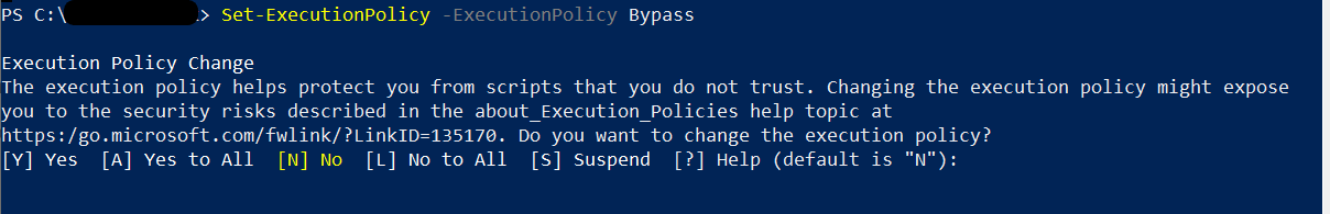 PowerShell Bypass Policy