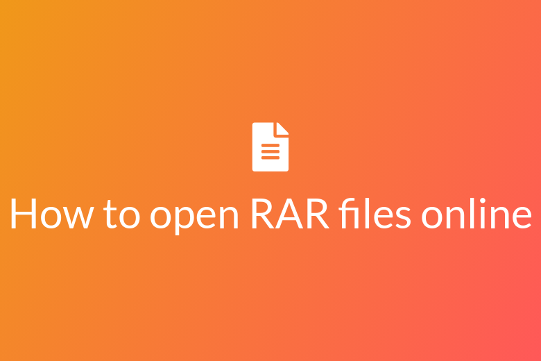 How to open RAR files online