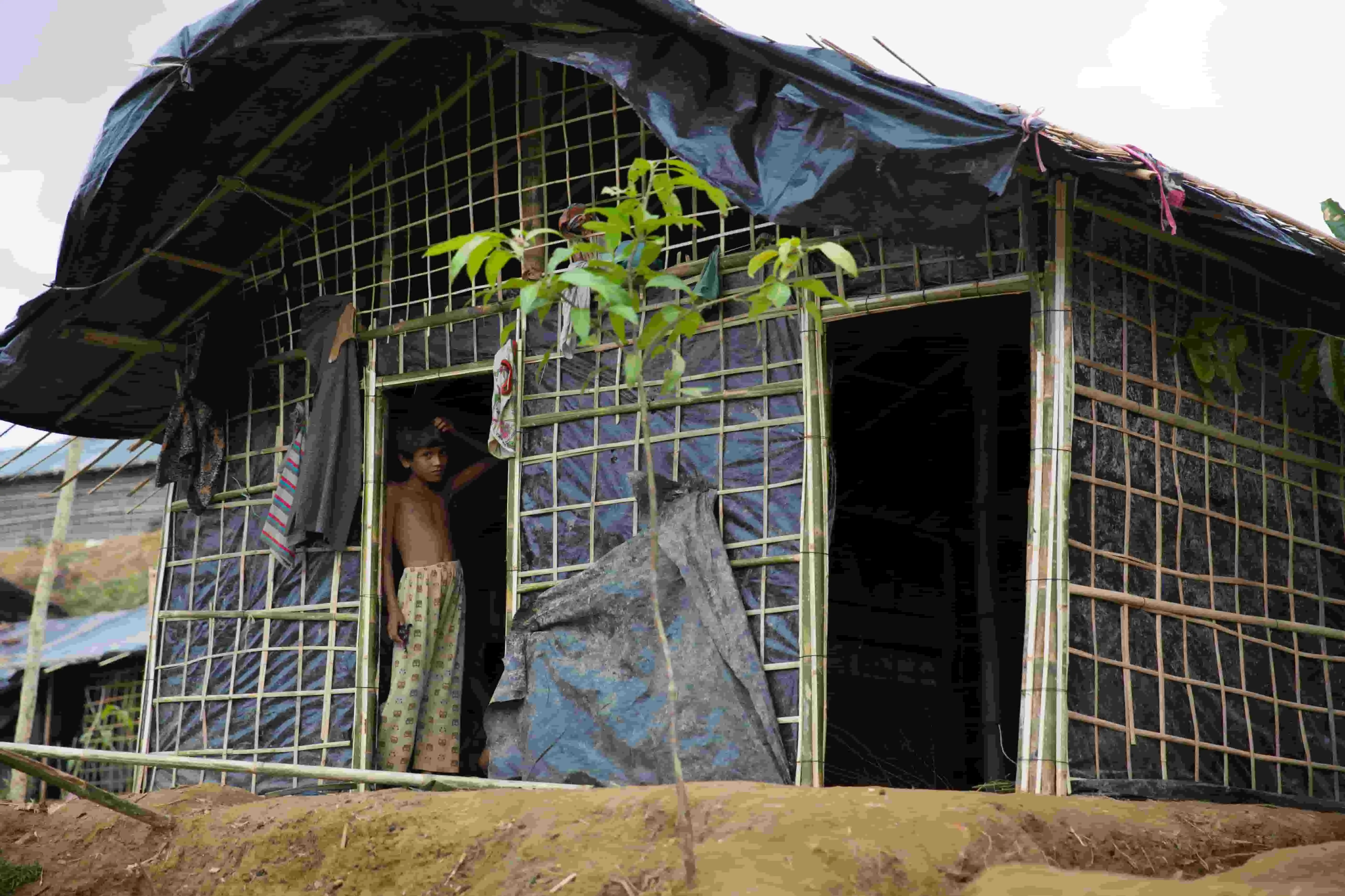 A refugee camp in Bangladesh