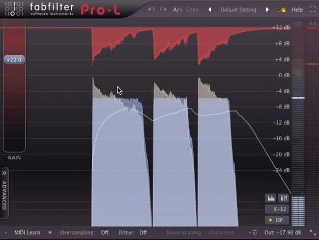 Fabfilter's Pro-L limiter