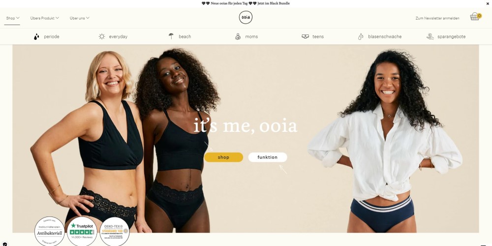 OOIA Shop Screenshot