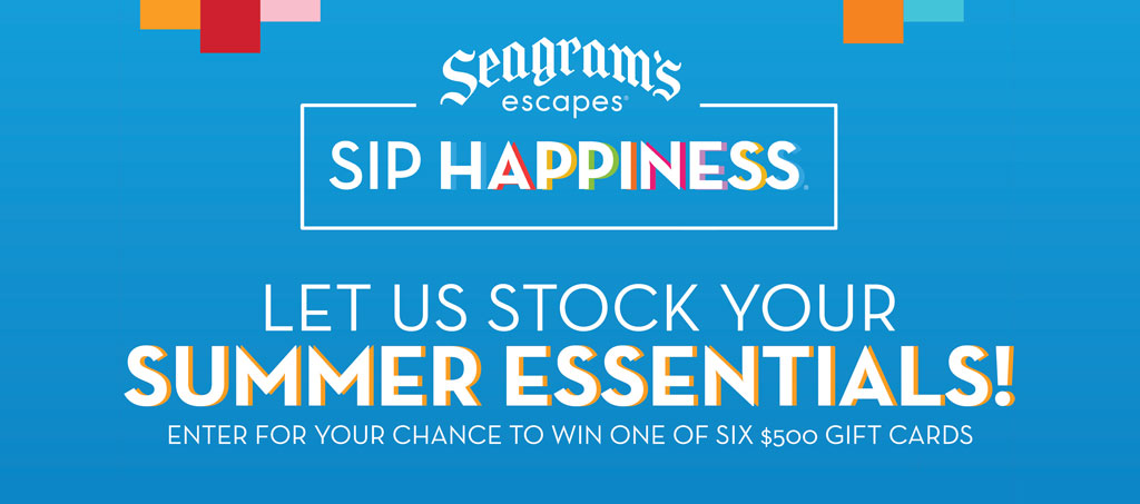 Seagrams Escapes Sip Happiness | Let us stock up your Summer Essentials!
