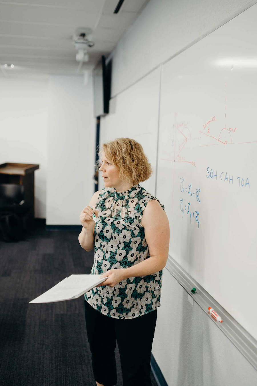Teacher in class