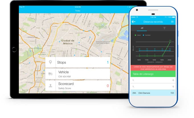 Devices fleet tracking app mx