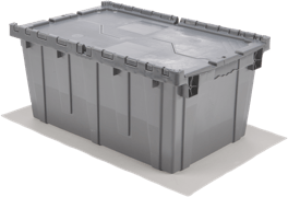 Attached Lid Nestable Totes & Dollies
