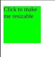 resizable javascript